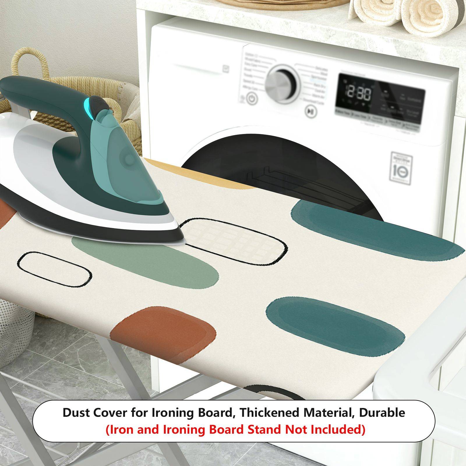 1-Piece Abstract Geometric Modern Style  Ironing Board Cover, Universal Size, Without Board
