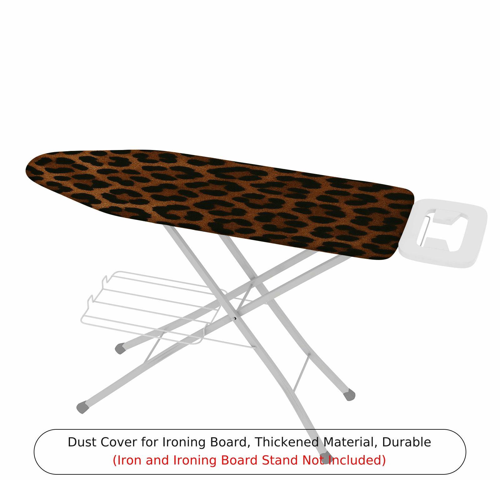1-Piece Leopard Animal Print Brown  Ironing Board Cover, Universal Size, Without Board