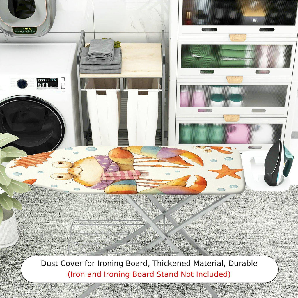 1-Piece Crab Sea Animal  Ironing Board Cover, Universal Size, Without Board