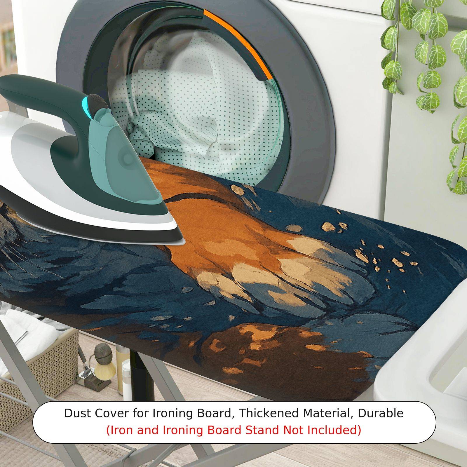 1-Piece Animal Wildlife Art  Ironing Board Cover, Universal Size, Without Board