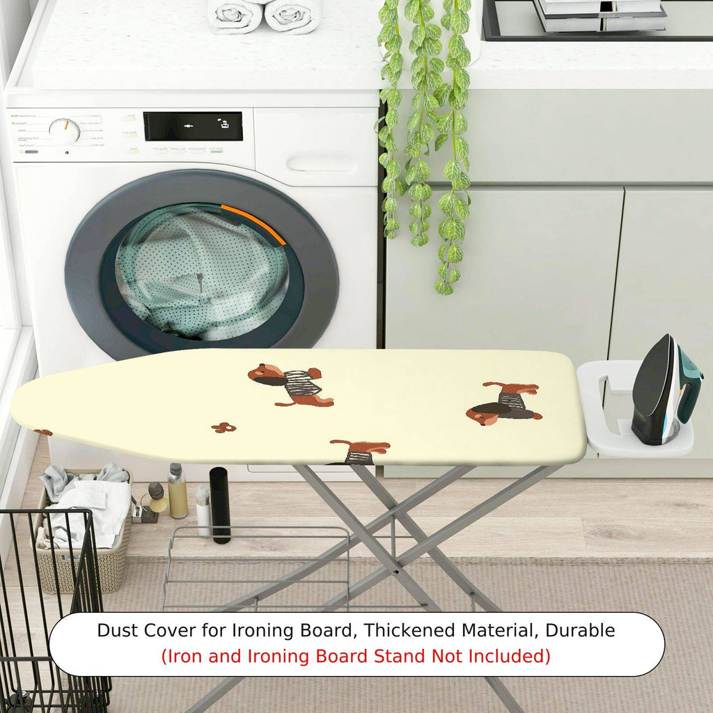 1-Piece Animal Pattern Beige  Ironing Board Cover, Universal Size, Without Board