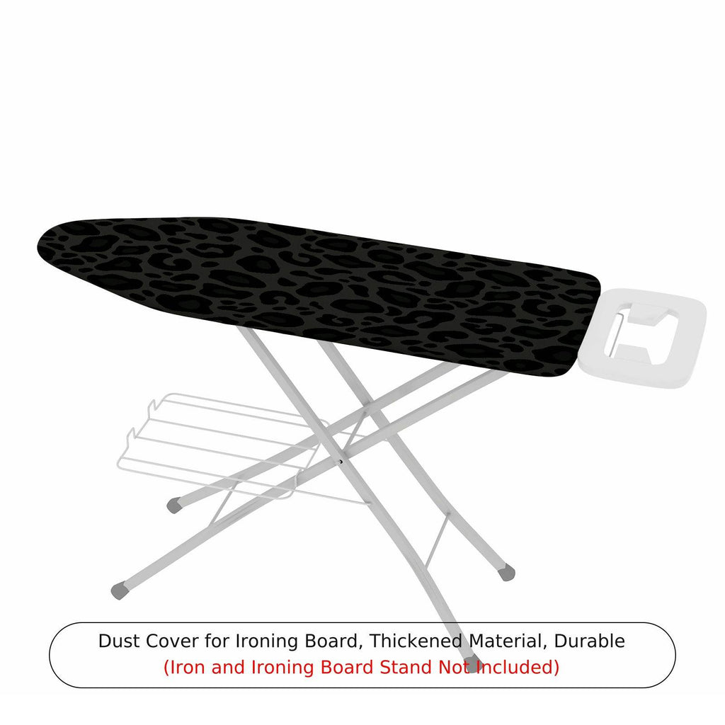 1-Piece Leopard Print Black Pattern Animal  Ironing Board Cover, Universal Size, Without Board