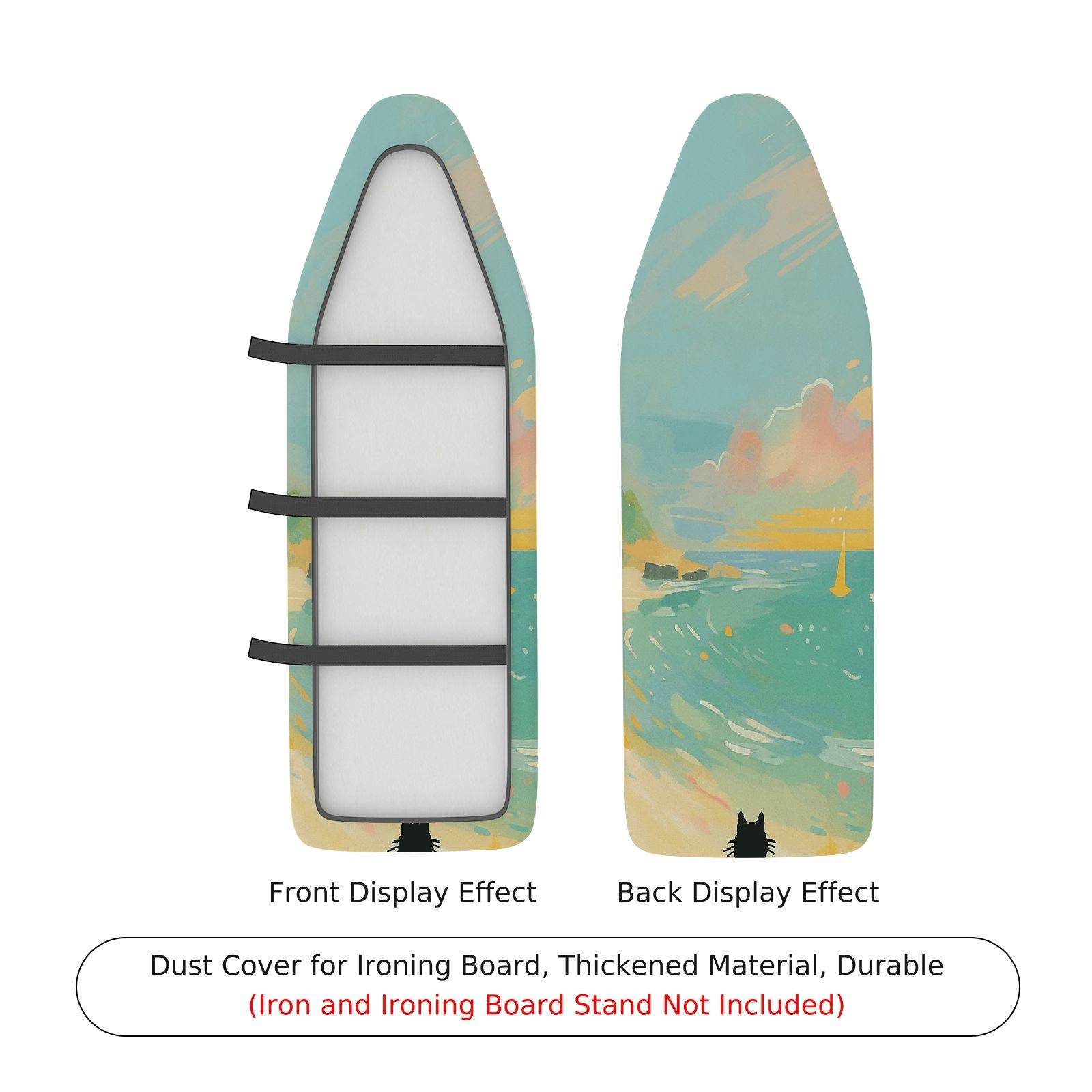 1-Piece Abstract Colorful Artistic  Ironing Board Cover, Universal Size, Without Board