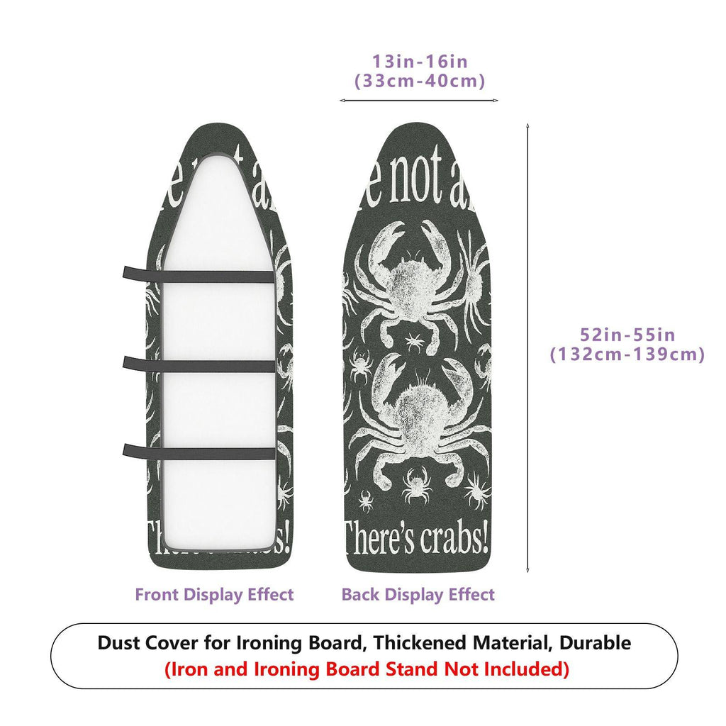 1-Piece Crab Sea Animal Nautical  Ironing Board Cover, Universal Size, Without Board