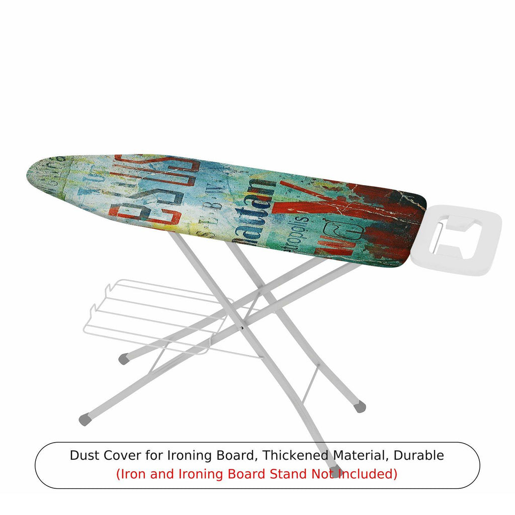 1-Piece Urban Graffiti Typography Abstract  Ironing Board Cover, Universal Size, Without Board