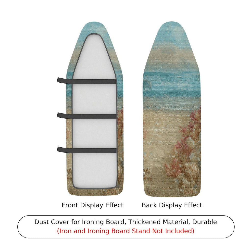 1-Piece Ocean Beach Landscape  Ironing Board Cover, Universal Size, Without Board