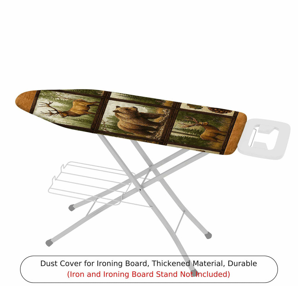 1-Piece Wildlife Forest Animal Rustic  Ironing Board Cover, Universal Size, Without Board