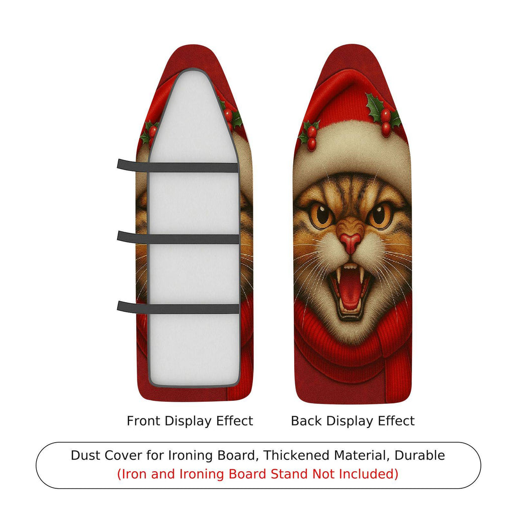 1-Piece Christmas Cat Festive  Ironing Board Cover, Universal Size, Without Board