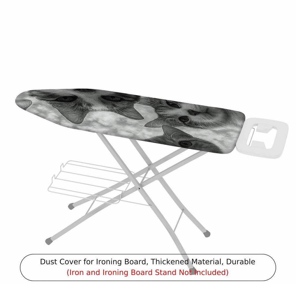 1-Piece Cat Face Animal Print Feline Pattern  Ironing Board Cover, Universal Size, Without Board