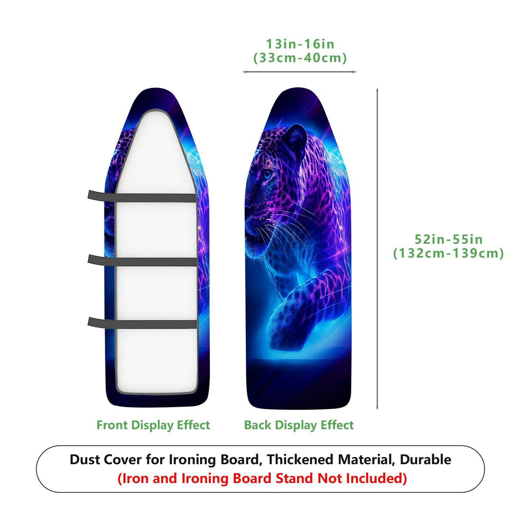 1-Piece Leopard Animal Art  Ironing Board Cover, Universal Size, Without Board