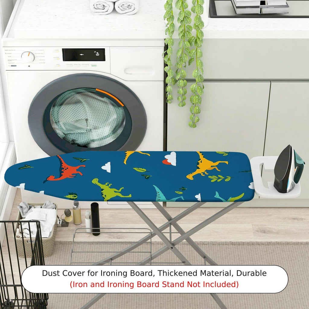 1-Piece Dinosaur Blue  Animal  Ironing Board Cover, Universal Size, Without Board