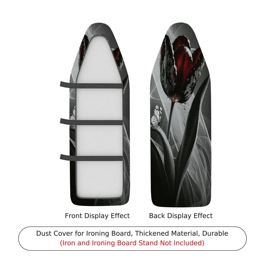 1-Piece Elegant Floral Butterfly  Ironing Board Cover, Universal Size, Without Board