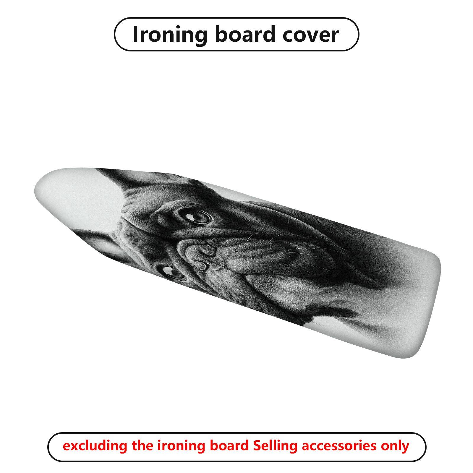 1-Piece Dog Animal Art  Ironing Board Cover, Universal Size, Without Board