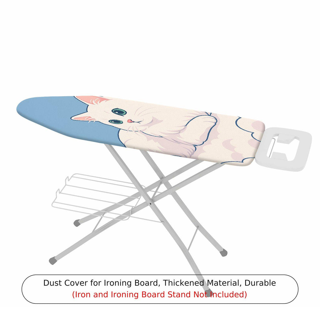 1-Piece Cute Cat Blue Animal  Ironing Board Cover, Universal Size, Without Board