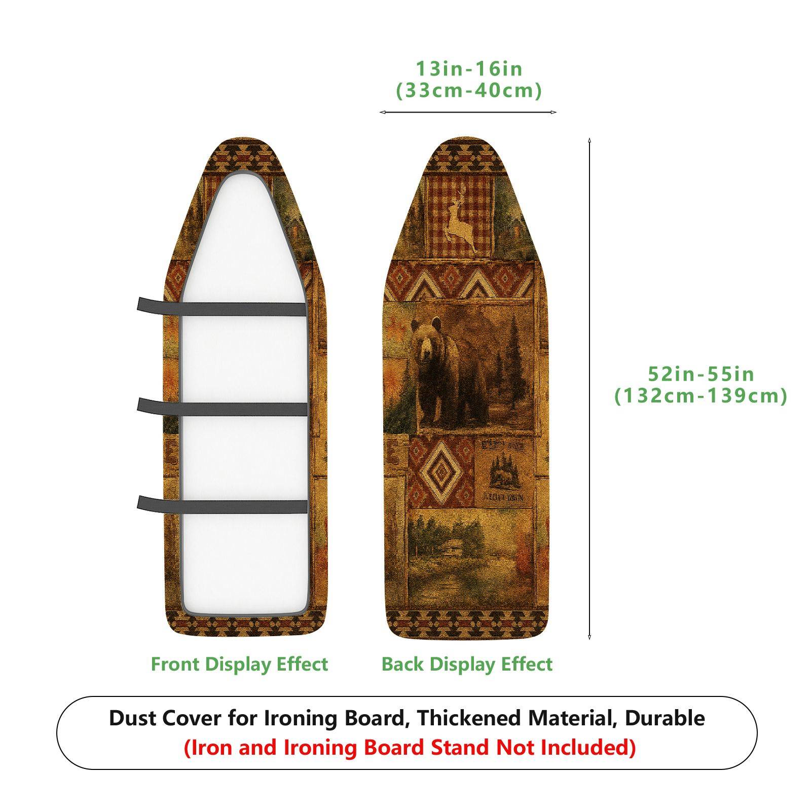 1-Piece Vintage Abstract Ethnic  Ironing Board Cover, Universal Size, Without Board