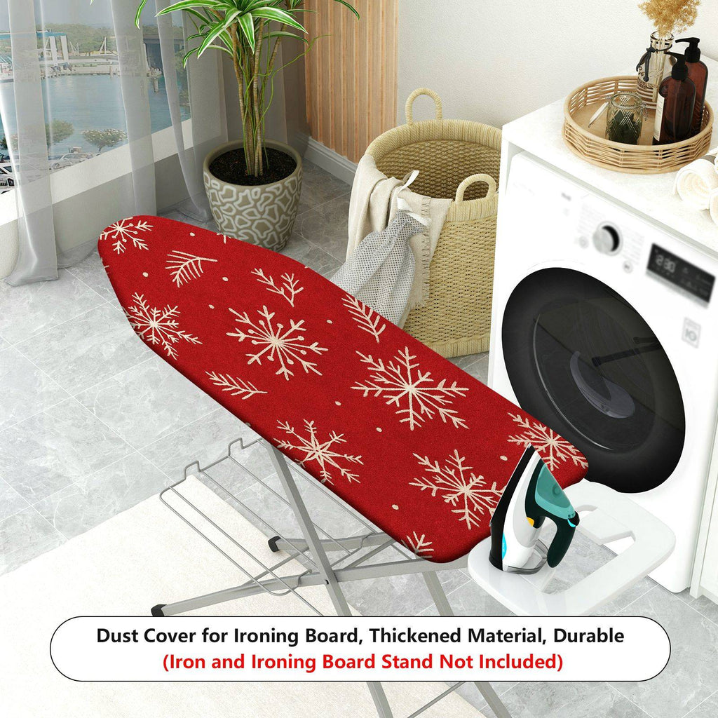 1-Piece Christmas Snowflake Red  Ironing Board Cover, Universal Size, Without Board