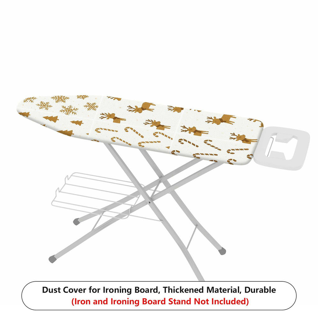 1-Piece Christmas Reindeer Snowflakes  Ironing Board Cover, Universal Size, Without Board