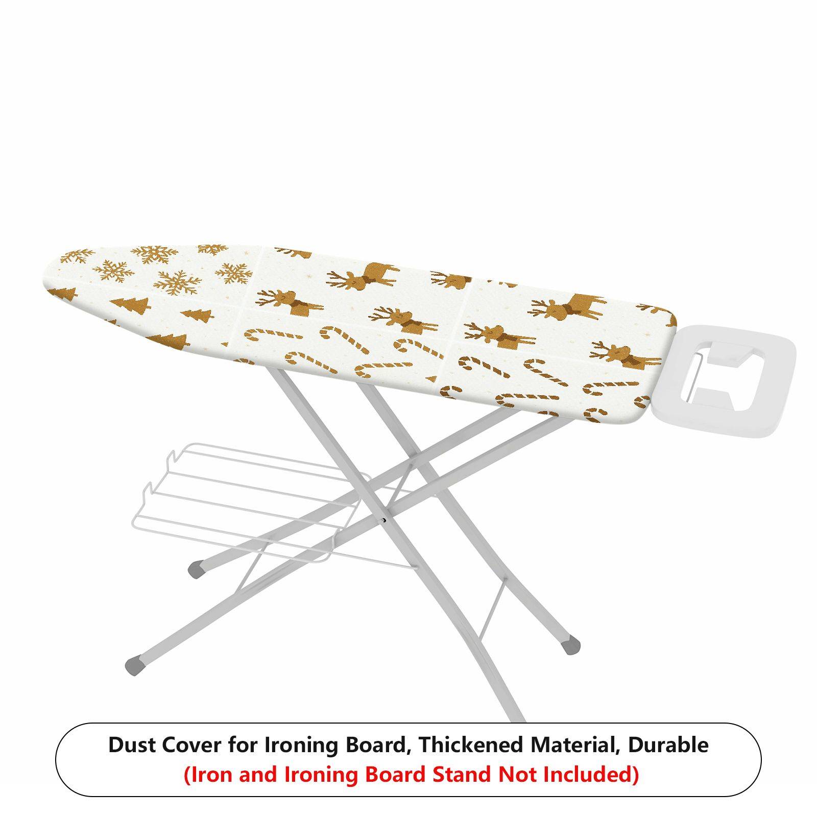 1-Piece Christmas Reindeer Snowflakes  Ironing Board Cover, Universal Size, Without Board