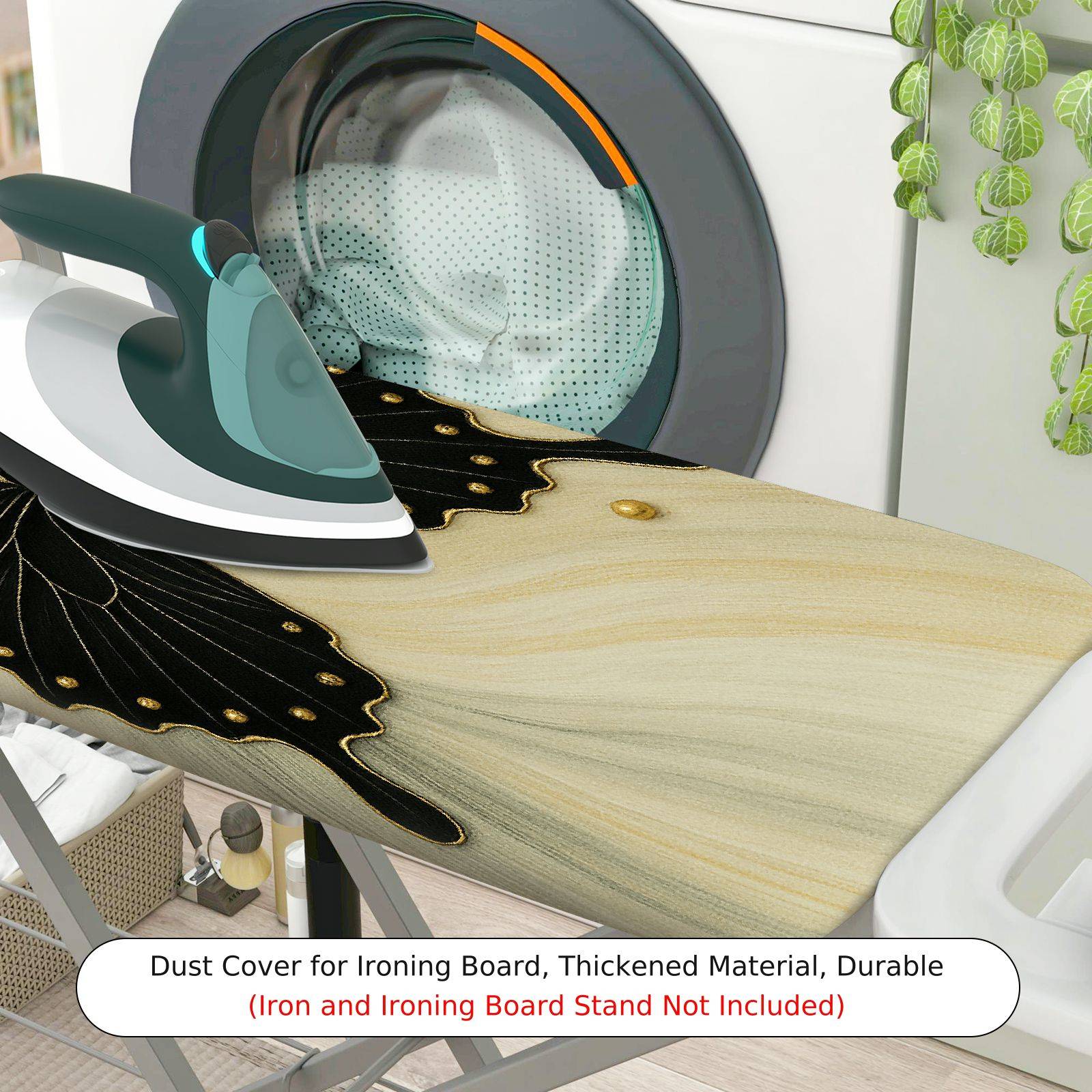 1-Piece Butterfly Elegant Abstract  Ironing Board Cover, Universal Size, Without Board