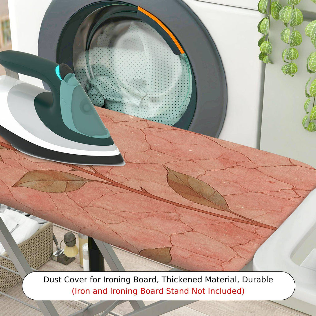 1-Piece Pink Rose Floral Print  Ironing Board Cover, Universal Size, Without Board