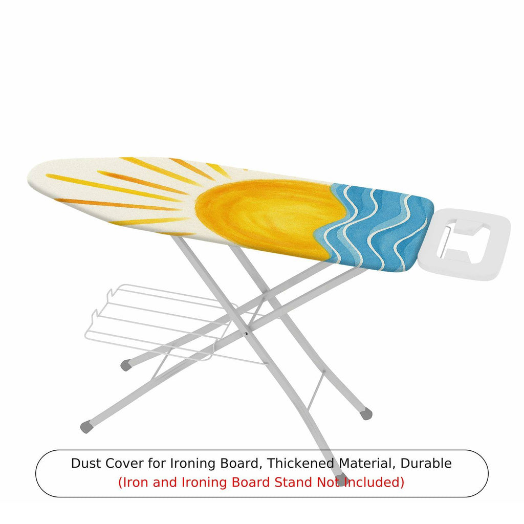 1-Piece Sunshine Ocean Waves  Ironing Board Cover, Universal Size, Without Board