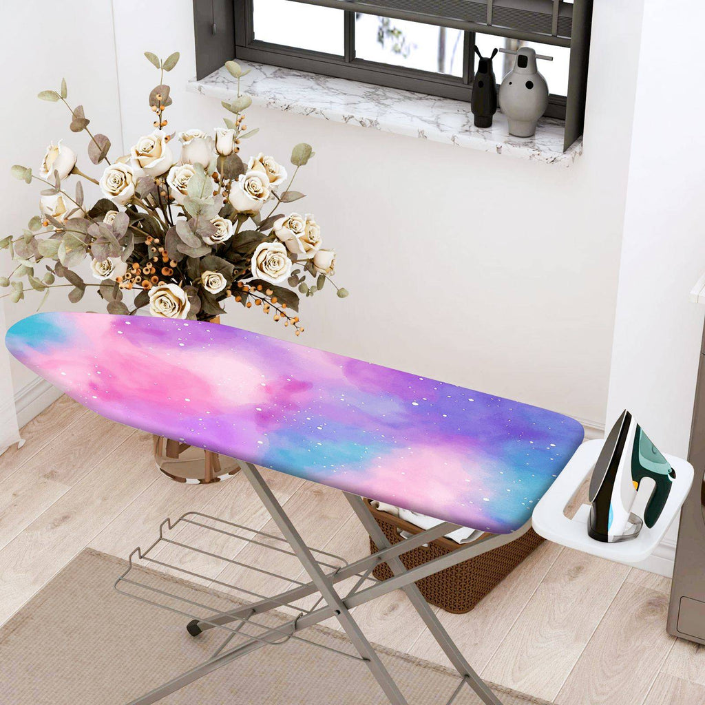 1-Piece Galaxy Purple Pink  Ironing Board Cover, Universal Size, Without Board