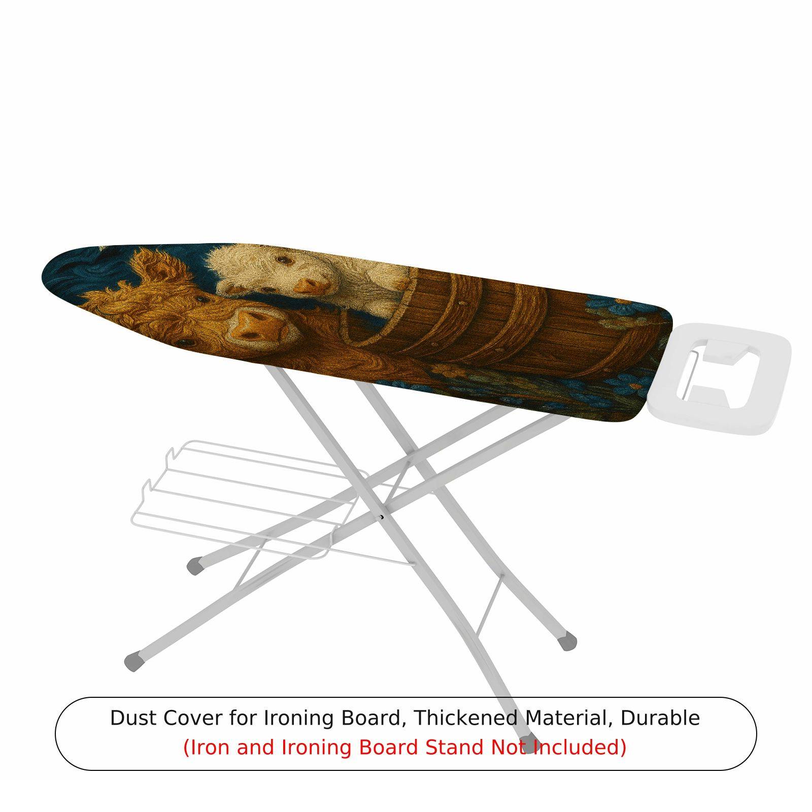 1-Piece Animal Rustic Floral  Ironing Board Cover, Universal Size, Without Board