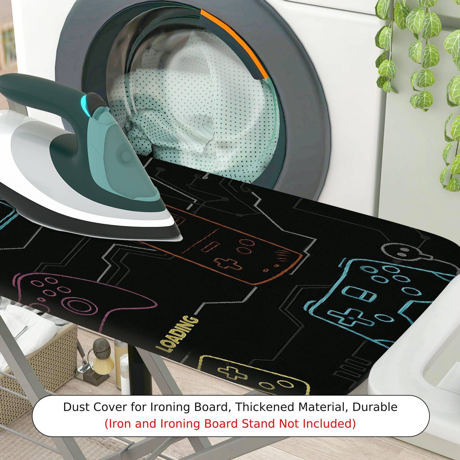 1-Piece Game Console Controller Retro  Ironing Board Cover, Universal Size, Without Board