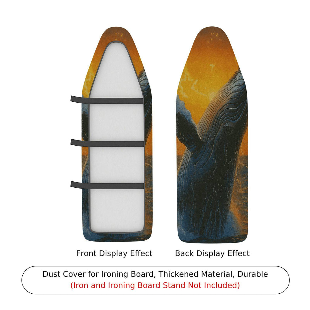 1-Piece Whale Ocean Sunset  Ironing Board Cover, Universal Size, Without Board