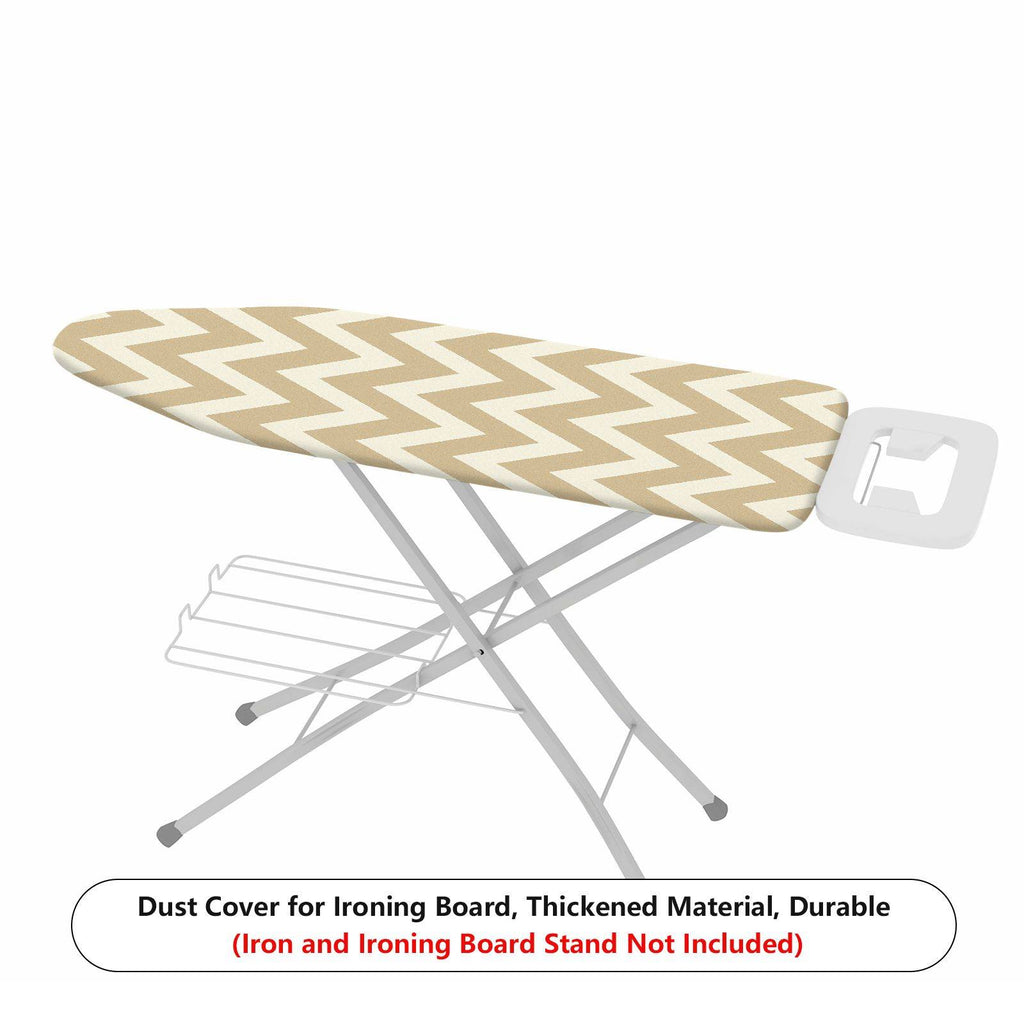 1-Piece Zigzag Beige Pattern Decorative  Ironing Board Cover, Universal Size, Without Board