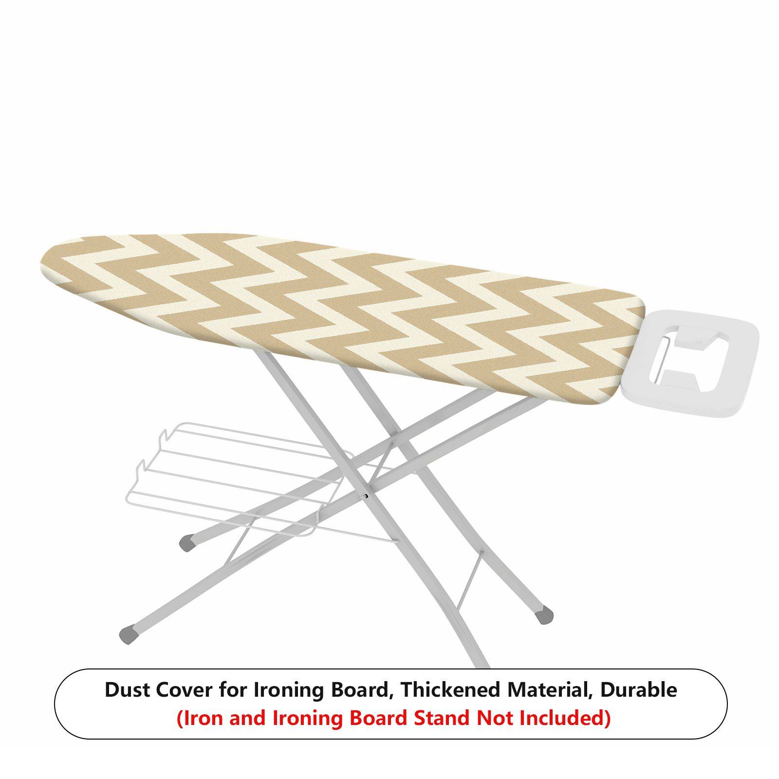 1-Piece Zigzag Beige Pattern Decorative  Ironing Board Cover, Universal Size, Without Board