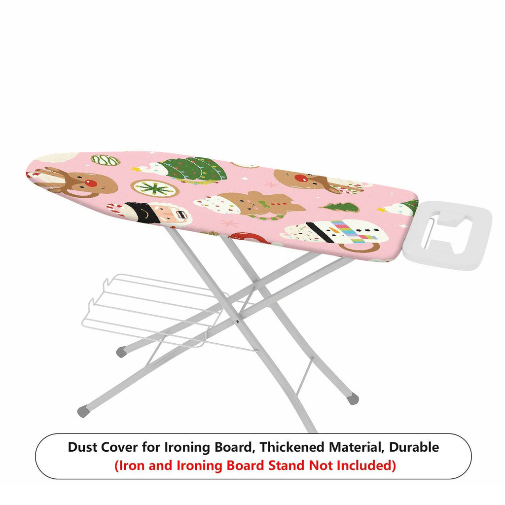 1-Piece Christmas Santa Gingerbread  Ironing Board Cover, Universal Size, Without Board