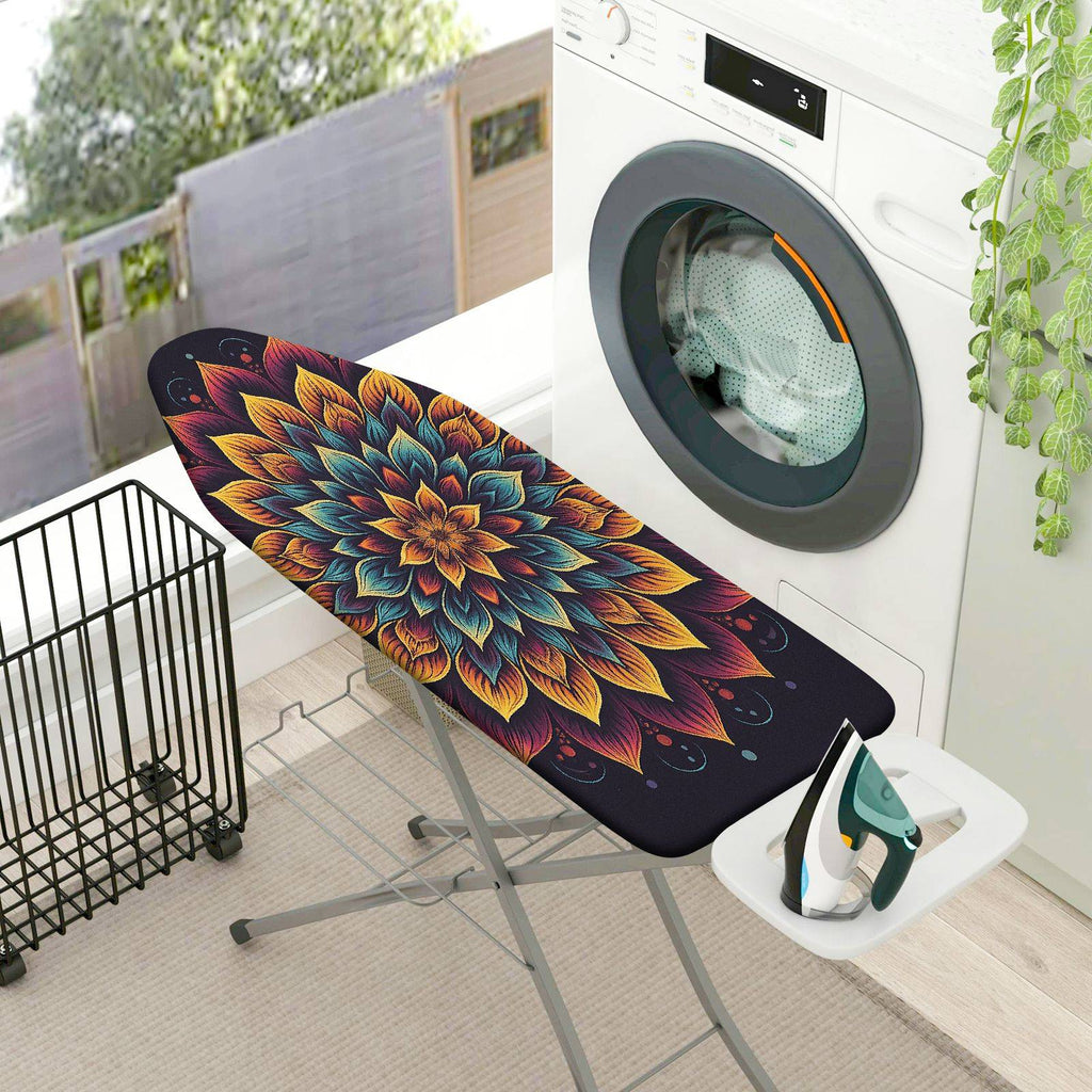 1-Piece Floral Colorful Abstract  Ironing Board Cover, Universal Size, Without Board