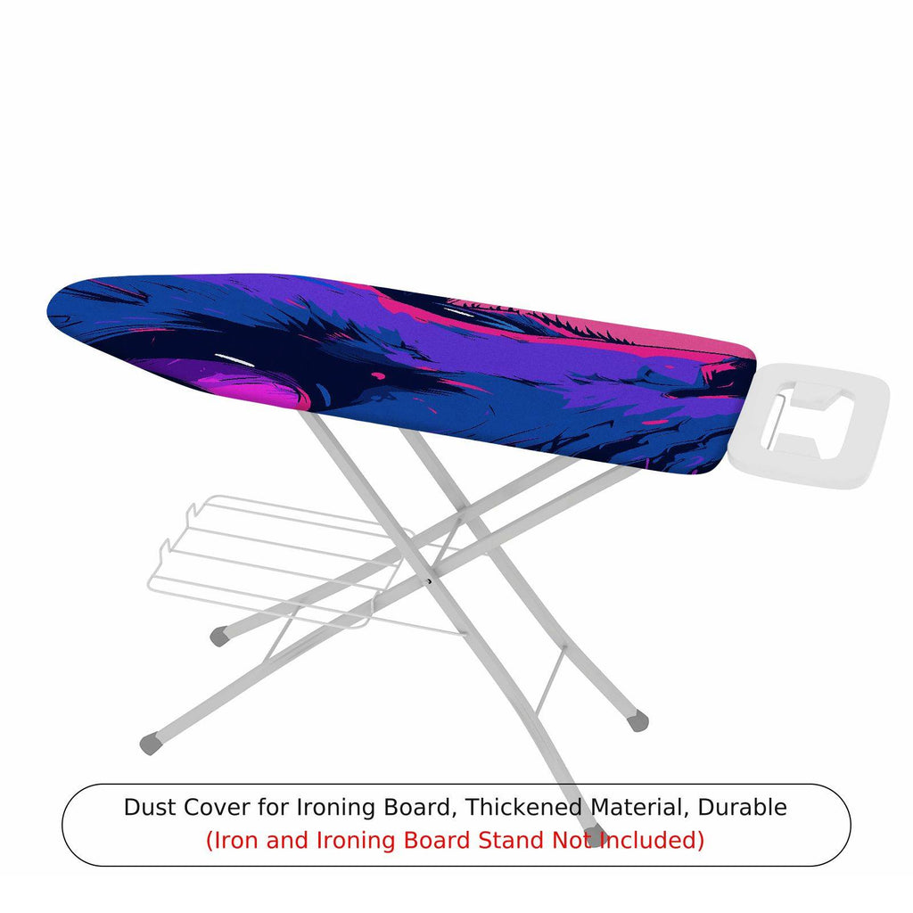 1-Piece Abstract Colorful Wolf  Ironing Board Cover, Universal Size, Without Board