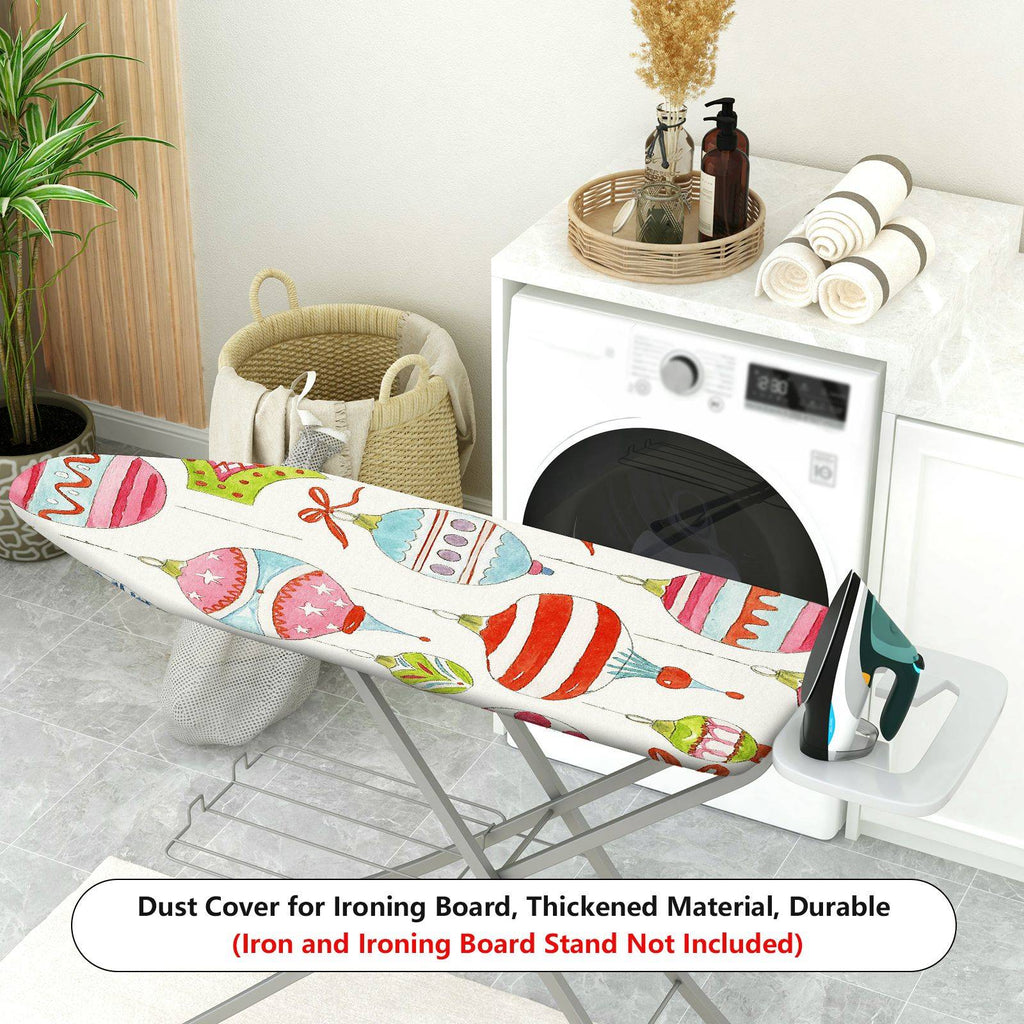 1-Piece Christmas Baubles Festive Ornament  Ironing Board Cover, Universal Size, Without Board