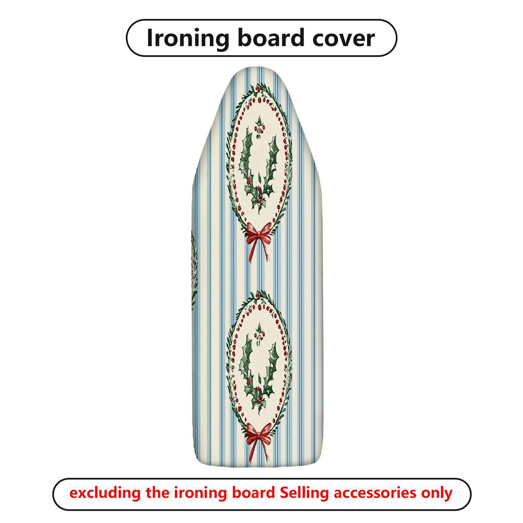 1-Piece Christmas Holly Festive  Ironing Board Cover, Universal Size, Without Board