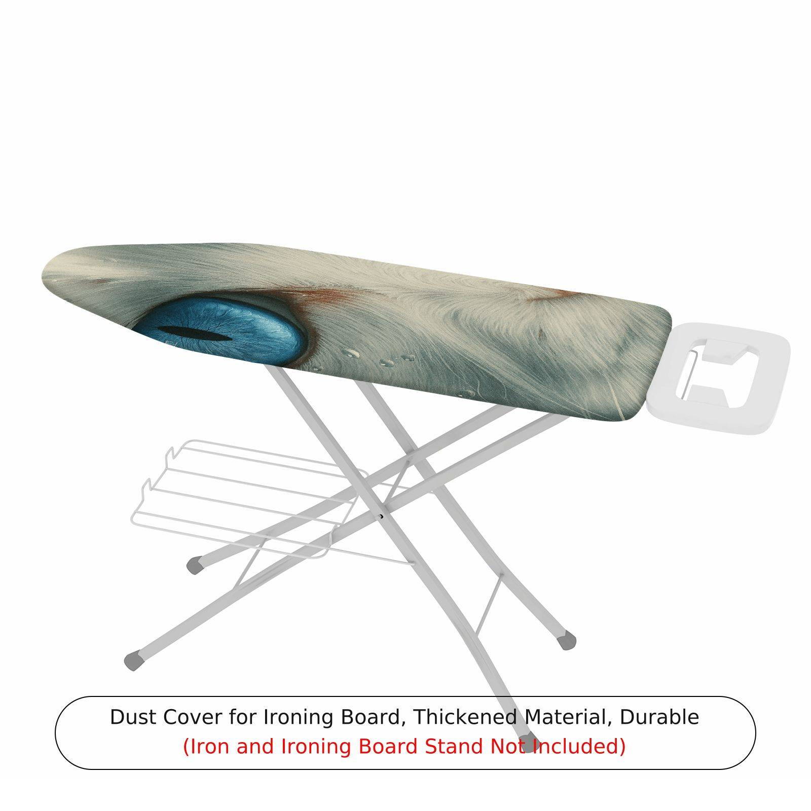 1-Piece Cat Eye Animal Print Blue  Ironing Board Cover, Universal Size, Without Board