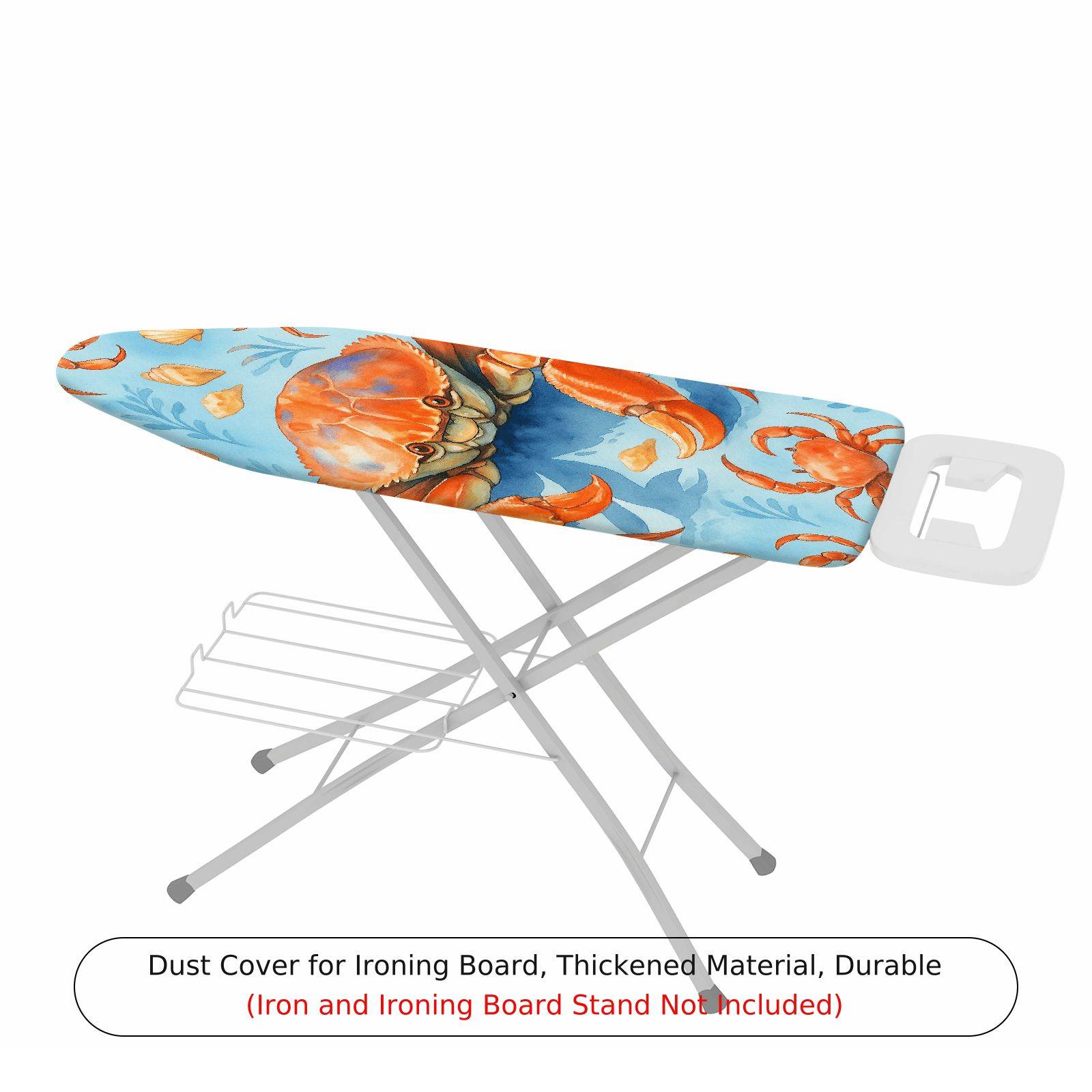 1-Piece Crab Ocean Blue  Ironing Board Cover, Universal Size, Without Board