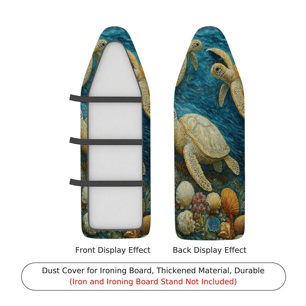 1-Piece Turtle Ocean Sea Life  Ironing Board Cover, Universal Size, Without Board