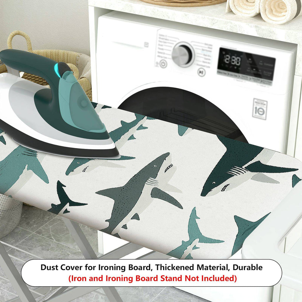 1-Piece Shark Ocean Marine  Ironing Board Cover, Universal Size, Without Board