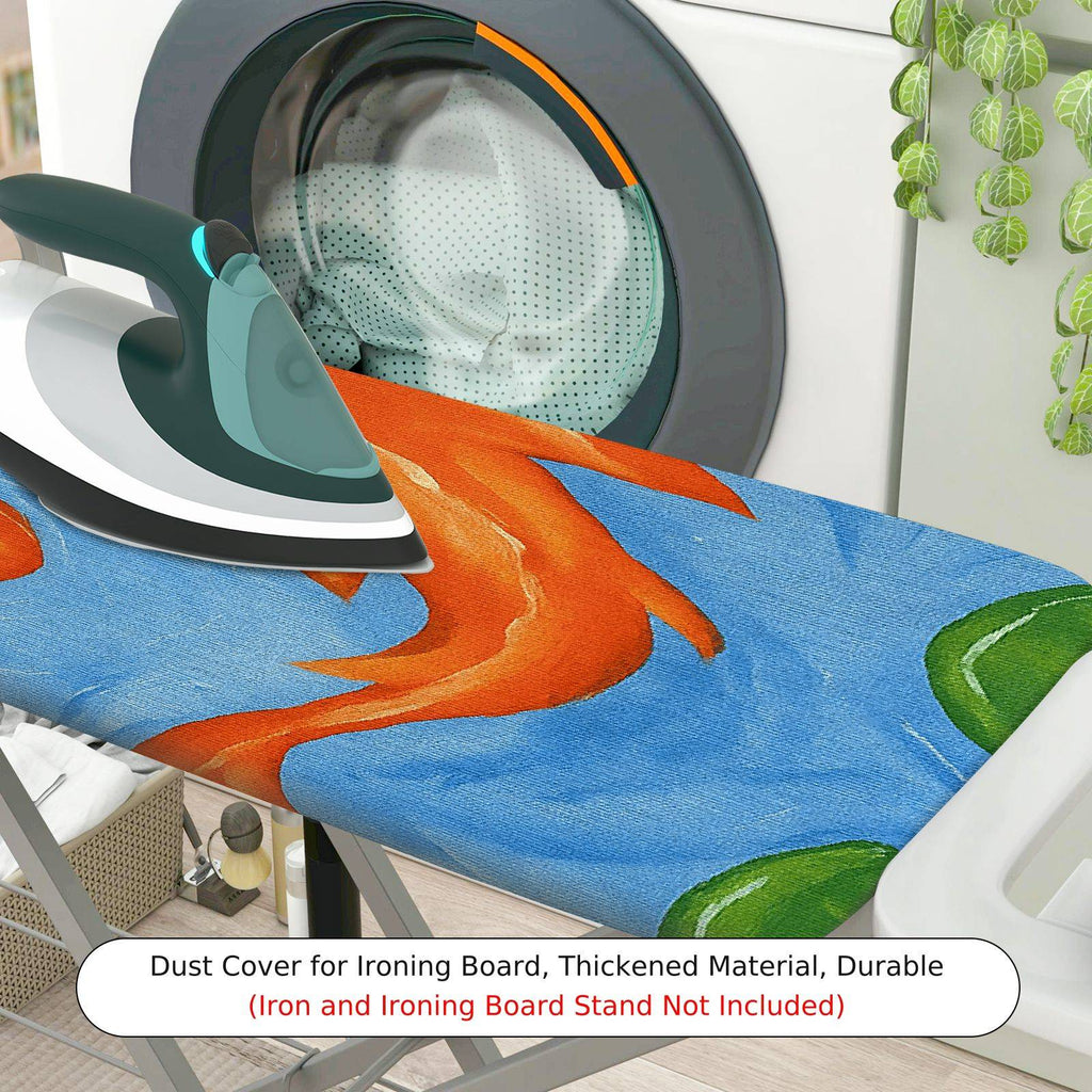 1-Piece Colorful Fish Ocean Abstract Art  Ironing Board Cover, Universal Size, Without Board