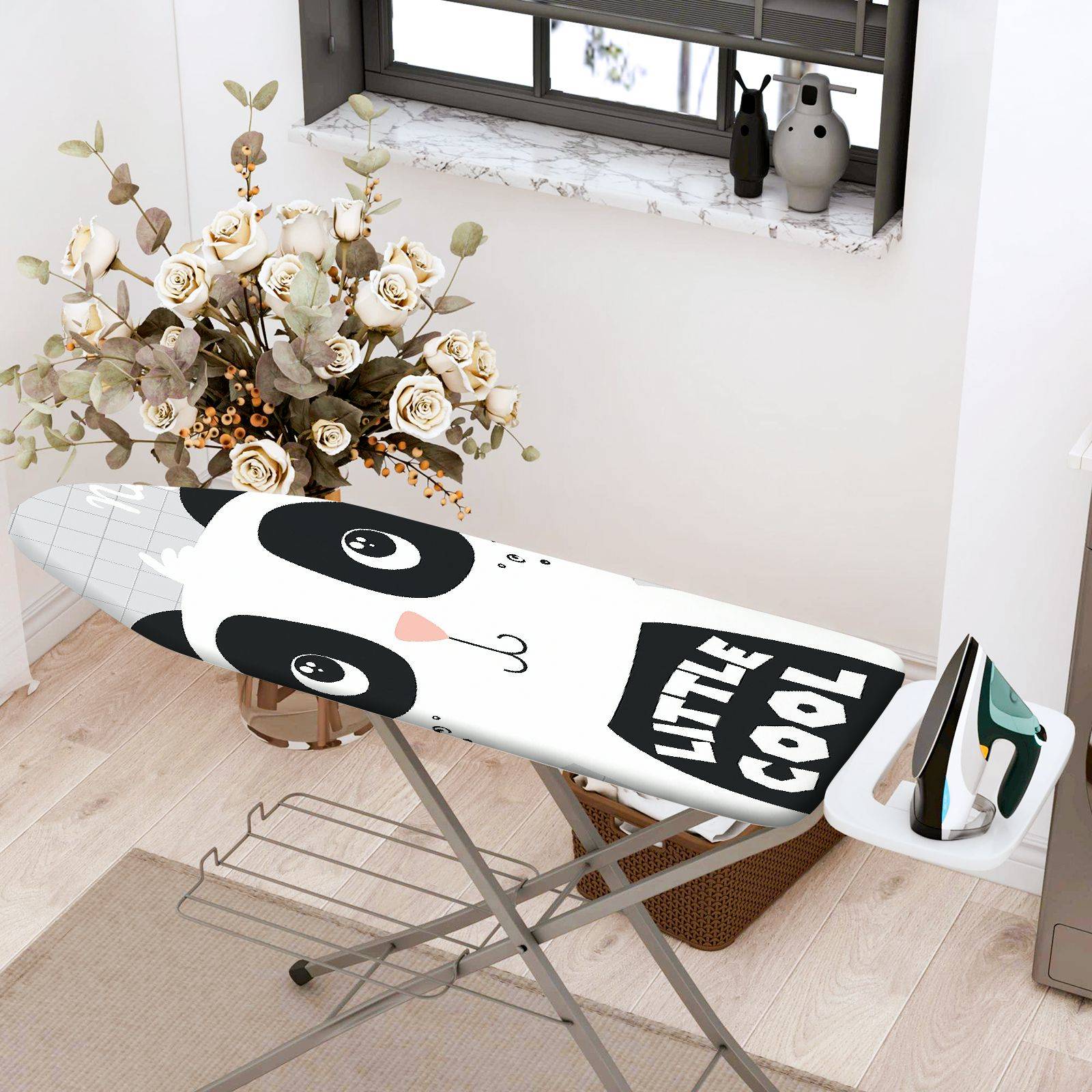 1-Piece Panda  Animal  Ironing Board Cover, Universal Size, Without Board