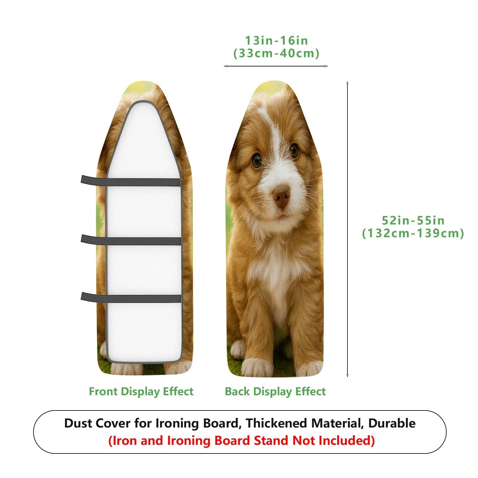 1-Piece Cute Puppy Dog Animal  Ironing Board Cover, Universal Size, Without Board