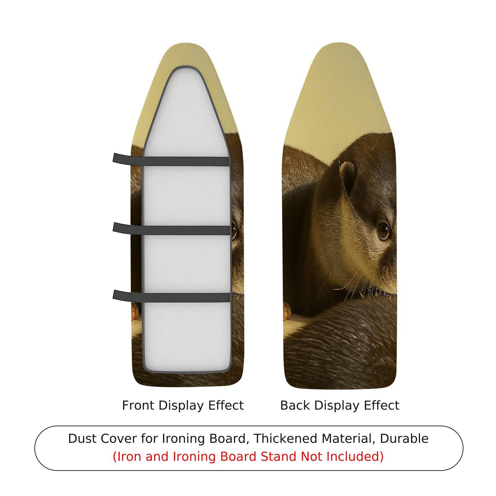 1-Piece Animal Otter Wildlife  Ironing Board Cover, Universal Size, Without Board