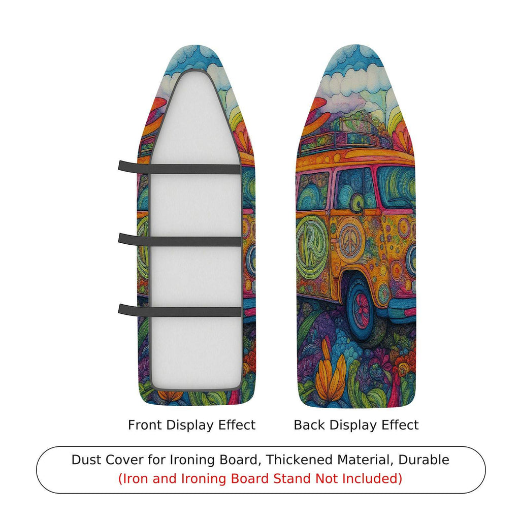 1-Piece Abstract Art Colorful Psychedelic  Ironing Board Cover, Universal Size, Without Board