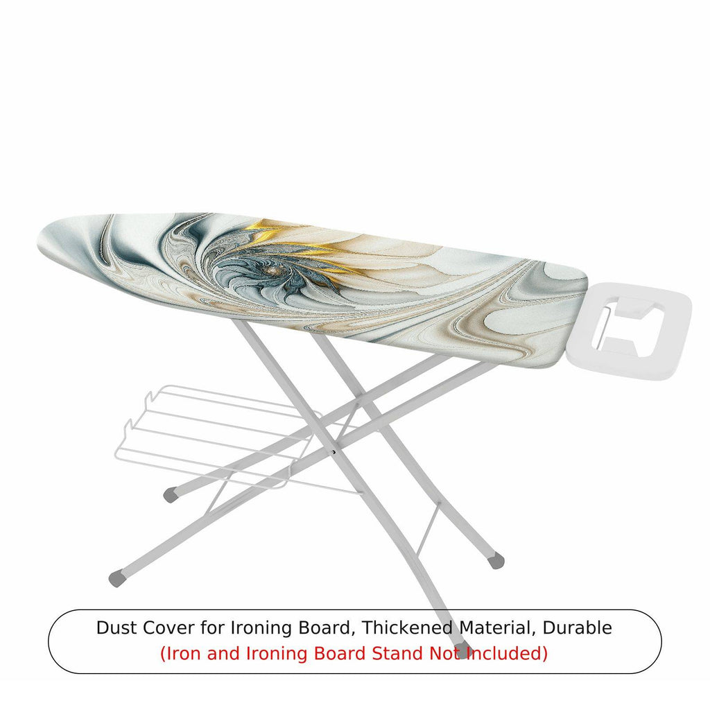 1-Piece Abstract Swirl Gray  Ironing Board Cover, Universal Size, Without Board