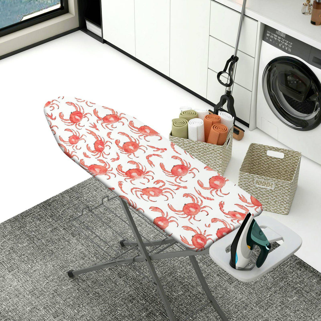 1-Piece Crab Ocean Nautical  Ironing Board Cover, Universal Size, Without Board