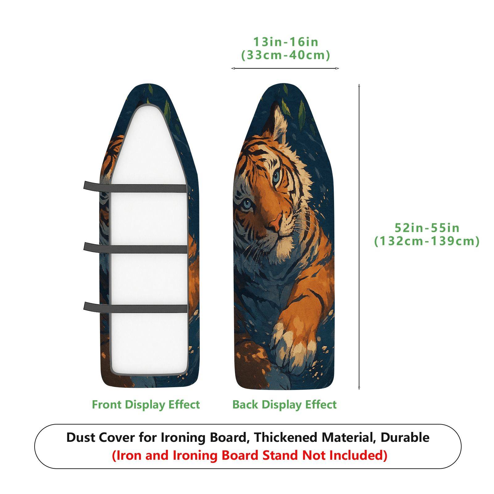 1-Piece Animal Wildlife Art  Ironing Board Cover, Universal Size, Without Board
