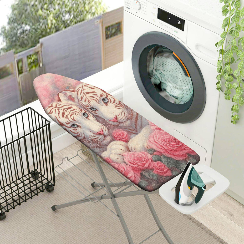 1-Piece Tiger Rose Pink  Ironing Board Cover, Universal Size, Without Board
