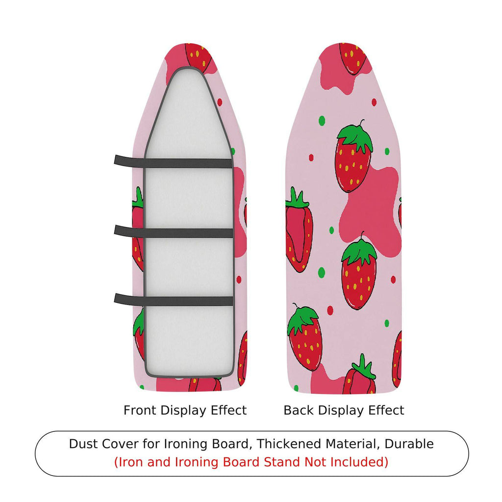 1-Piece Strawberry Pink Red  Ironing Board Cover, Universal Size, Without Board